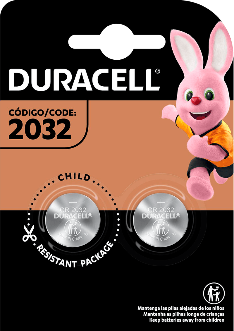 PILA 2032 DURACELL ALCALINA 3V C/2