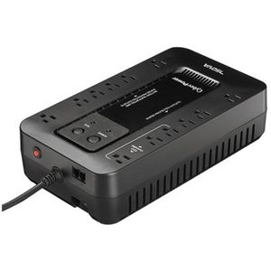 No-Break Cyberpower Ec750G, 750 Va, 450 W, 8 H, Negro, Hogar Y Oficina Ec750G