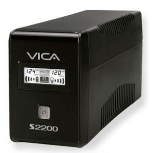 No-Break Vica, 2200 Va, 1200 W, Negro, Oficina S2200