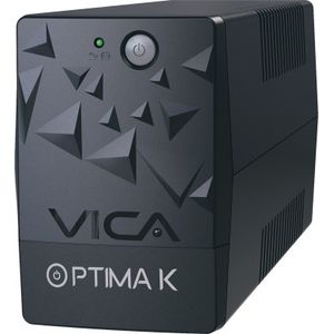 No-Break Vica Optima K, 1000 Va, 500 W, 4 H, Negro Optima K
