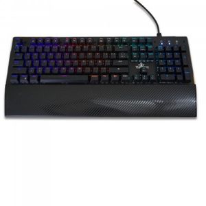 Teclado Gaming Yeyian Flare Serie 2000, Usb, Qwerty, Español, Negro, Multicolor Yat1801