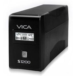 No-Break Vica S1200, 1200 Va, 600 W, Negro, Hogar Y Oficina S1200