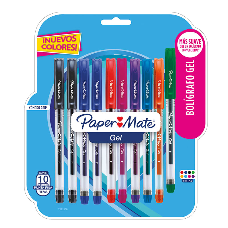 BOLIGRAFO GEL BLT CON 10 COLS SURTIDOS
