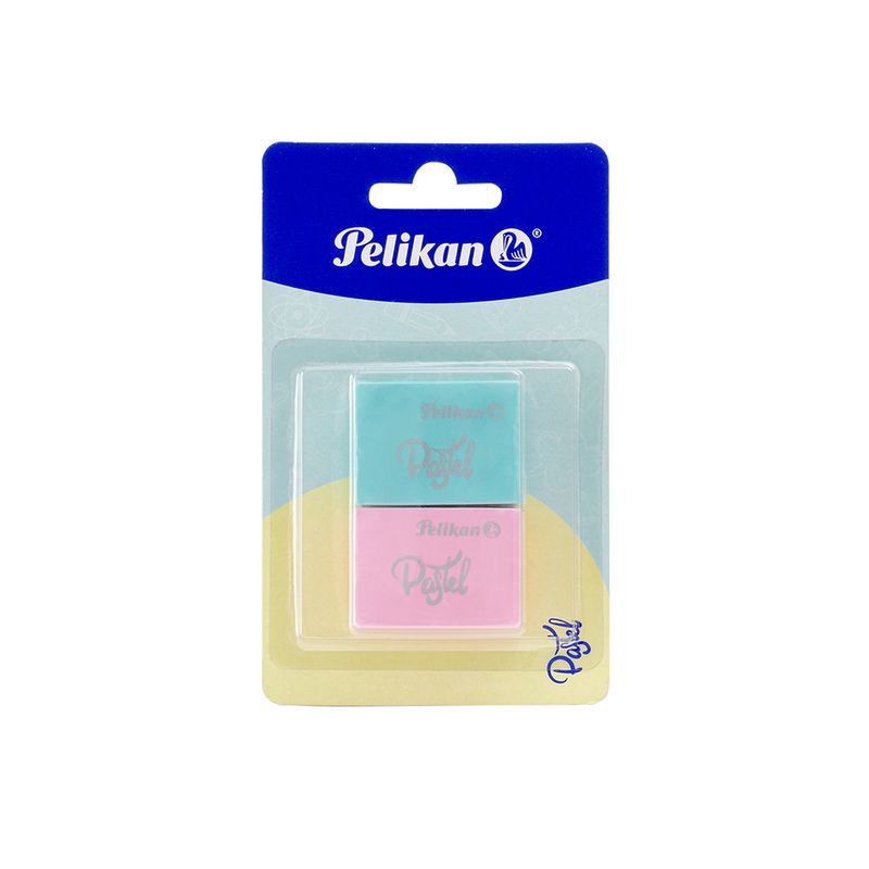 GOMA BORRAR COLORES PASTEL C/2 BLT