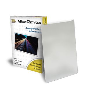 Mica Termica Para Licencia 6.5X9.5Cm 100Pzas (8 Mil) 7501701300123