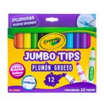 PLUMONES GRUESOS SURTIDOS CON 12 CRAYOLA