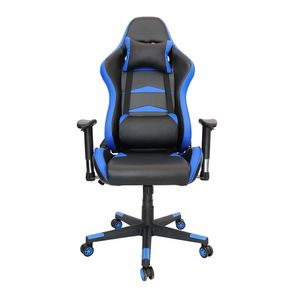Sillon Gamer 5 Vinipiel Negro Con Azul Offiho Gamer 005