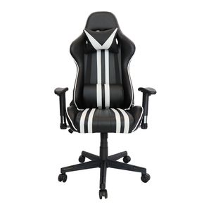 Sillon Gamer 4 Vinipiel Negro Con Blanco Offiho Gamer 004