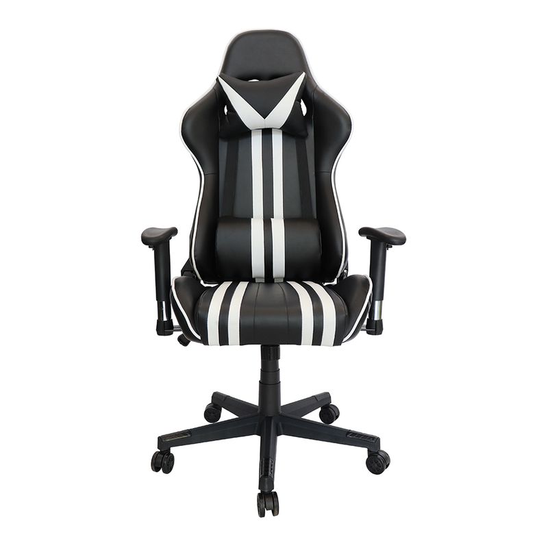 SILLON GAMER 4 VINIPIEL NEGRO CON BLANCO OFFIHO