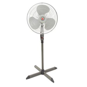 Ventilador De Pedestal 18 Man Aspas Plastico, Rejillas Metalicas, Gris Vp00018Tgo134