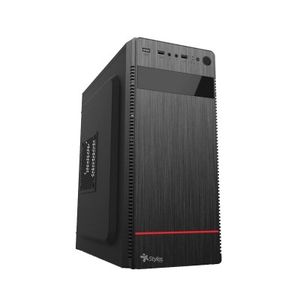 Gabinete Micro Atx Stylos Stpgac4B, Micro-Atx, Gabinete, Atx/Micro Atx/Mini Atx, Negro, 500 W Stpgac4B