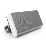 BOCINA PORTATIL BLUETOOTH RECARGABLE HASTA 10 HORAS, AUXILIAR, 3WX2, FUNDA BLANCA