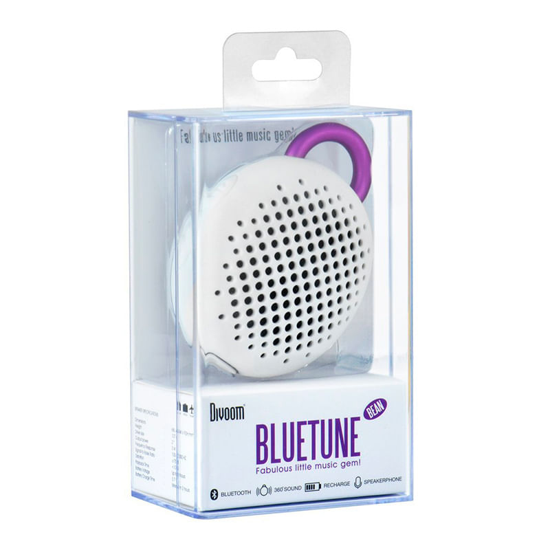 BOCINA PORTATIL BLUETOOTH DIVOOM BLUETUNE BEAN BLANCA