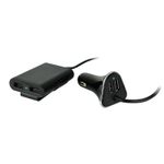 CARGADOR MULTIPLE PARA AUTO USB NEGRO