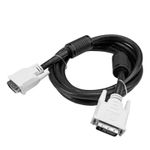 CABLE DVI MACHO A MACHO DE 18 M, COLOR NEGRO