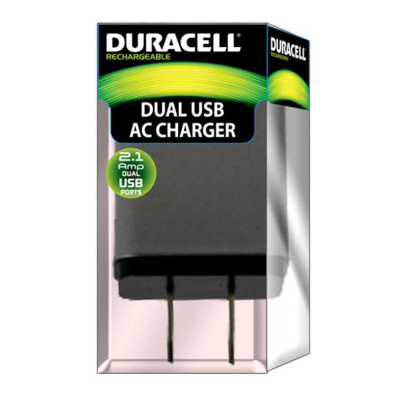 ADAPTADOR DE CORRIENTE USB 21 AMPERES DURACELL