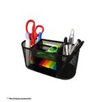ORGANIZADOR DE MALLA METALICA 5 SECCIONES NEGRO