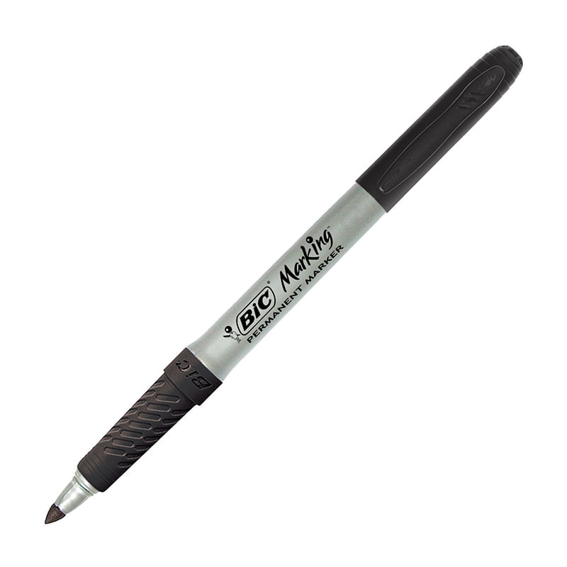 18075 - MARCADOR PERMANENTE FINO NEGRO GRIP MARKING PZA