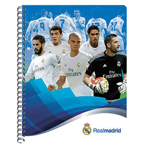 CUADERNO PROFESIONAL 100H RAYAS REAL MADRID