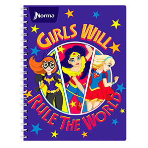 CUADERNO PROFESIONAL 100H RAYAS SUPERHERO GIRLS