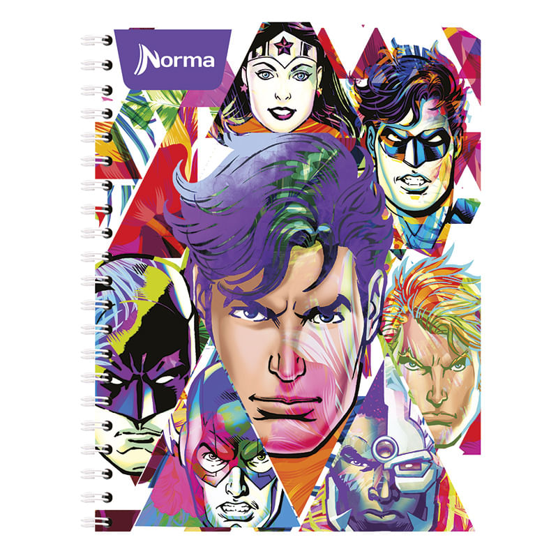 CUADERNO PROFESIONAL 100H RAYAS JUSTICE LEAGUE