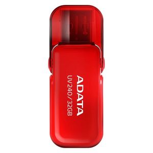 Memoria Usb 2.0 De 32Gb Adata Uv240, Rojo, 32 Gb, Usb 2.0 Auv240-32G-Rrd