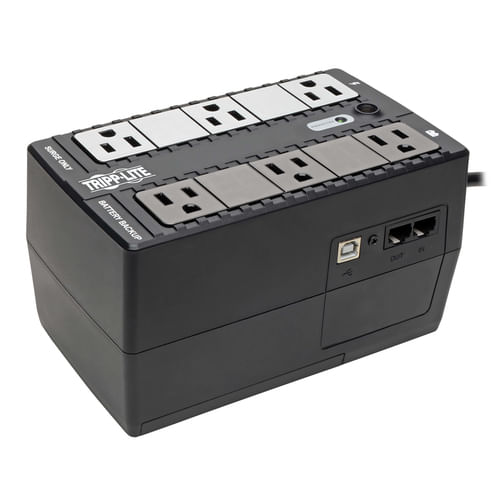 Tripp Lite INTERNET350U UPS No Break Standby Internet Office de 350VA 210W - 6 Tomacorrientes NEMA 5-15R, 120V, 50 Hz /60 Hz, USB, Clavija 5-15P, Instalación en Pared o Escritorio