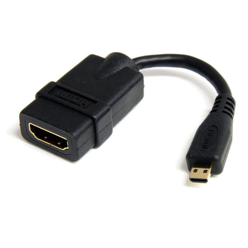 ADAPTADOR DE VIDEO MICRO HDMI A HDMI  DE 5" HEMBRA