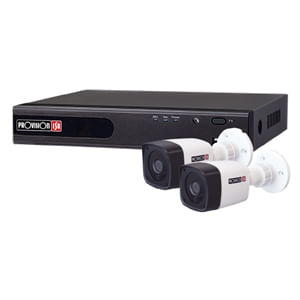 Kit De Video Vigilancia, Dvr 4Ch + 2 Camaras Bala Ir De 15M +2 Cables De 20M Kit2Interior-Bala