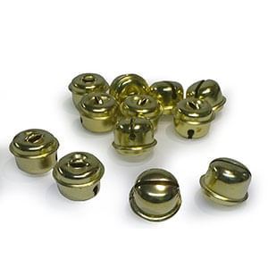 Cascabeles Metalicos Oro C/12 Pzas 7502224203814