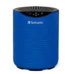 BOCINA PORTATIL BLUETOOTH RECARGABLE AZUL RESISTENTE AL AGUA
