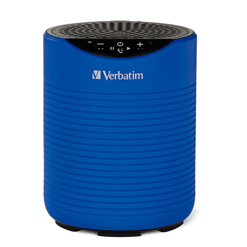 BOCINA PORTATIL BLUETOOTH RECARGABLE AZUL RESISTENTE AL AGUA