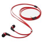 AUDIFONOS DE INSERCION VERBATIM TANGLE-FREE ROJO/NEGRO