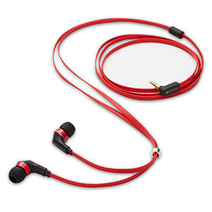 Audifonos De Insercion Verbatim Tangle-Free Rojo/Negro 99209