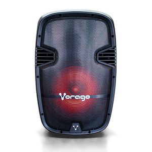 Bafle De 15 Karaoke Bluetooth Incluye 2 Microfonos Y Tripie,Negro Ksp-500