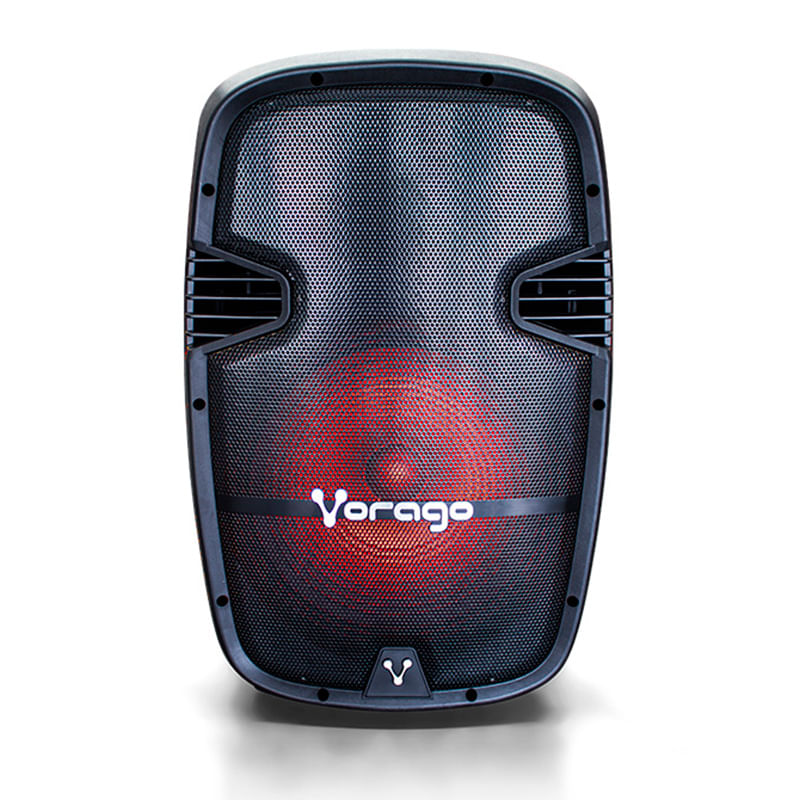 BAFLE DE 15" KARAOKE BLUETOOTH INCLUYE 2 MICROFONOS Y TRIPIE,NEGRO