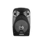 BAFLE DE 8" AMPLIFICADO, RECARGABLE, BLUETOOTH, CON CONTROL REMOTO Y MICROFONO, NEGRO