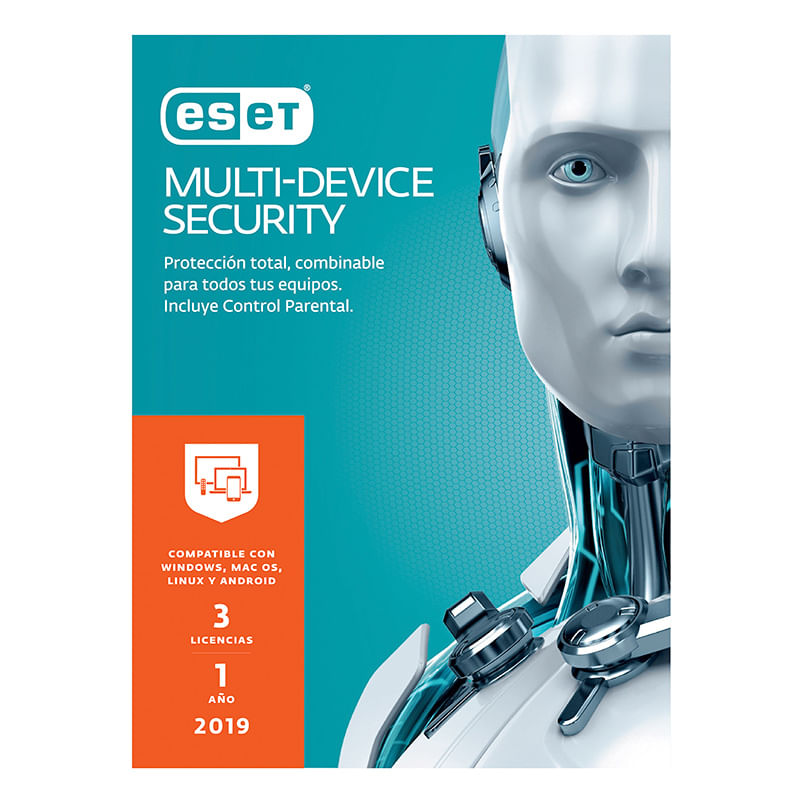 ANTIVIRUS ESET MULTIDEVICE SECURITY 3 USUARIOS 2019