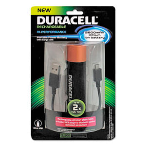 BATERIA PORTATIL DURACELL USB, 2600 mAh