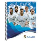 CUADERNO PROFESIONAL 100H RAYAS REAL MADRID