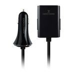 CARGADOR MULTIPLE PARA AUTO USB NEGRO