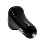 CARGADOR PARA AUTO DE DOBLE PUERTO USB, 48 A (24 A X 2), NEGRO