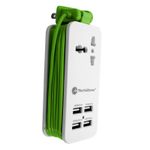 ESTACION DE CARGA CON 4 USB, 1 TOMACORRIENTE, EXTENCION DE 15M
