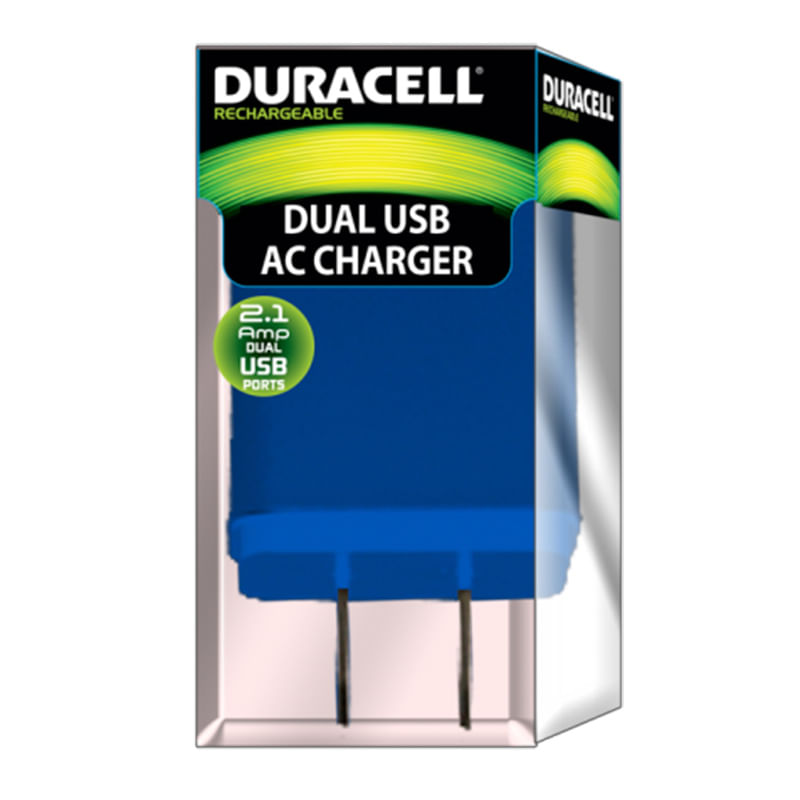 ADAPTADOR DE CORRIENTE USB 21 AMPERES DURACELL
