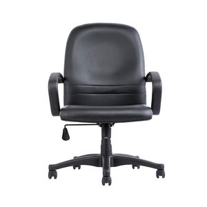 Sillon Ejecutivo Respaldo Medio Vinipiel Negro Centurion L310M-Bk