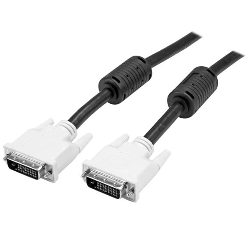 CABLE DVI MACHO A MACHO DE 18 M, COLOR NEGRO