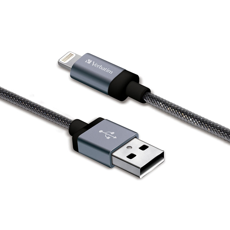 CABLE LIGHTNING A USB 12M P/iPHONE NEGRO