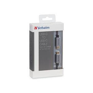 Cable Usb Tipo C A Usb Tipo C 1.2M Negro Trenzado 99674