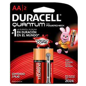 PILA AA QUANTUM DURACELL  2 PILAS