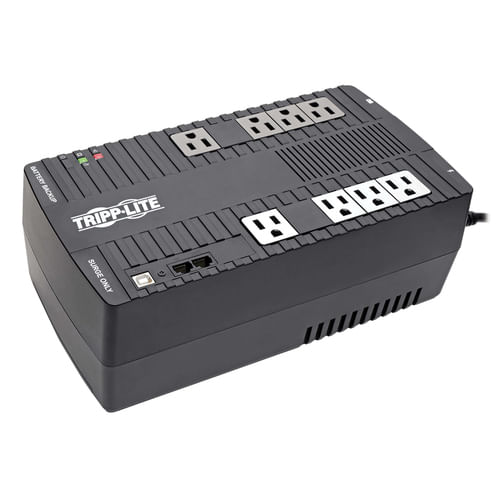 Tripp Lite AVR550U UPS No Break Interactivo de 550VA 300W - 8 Tomacorrientes NEMA 5-15R, AVR, 120V, 50Hz / 60Hz, USB, Instalación en Pared o Escritorio